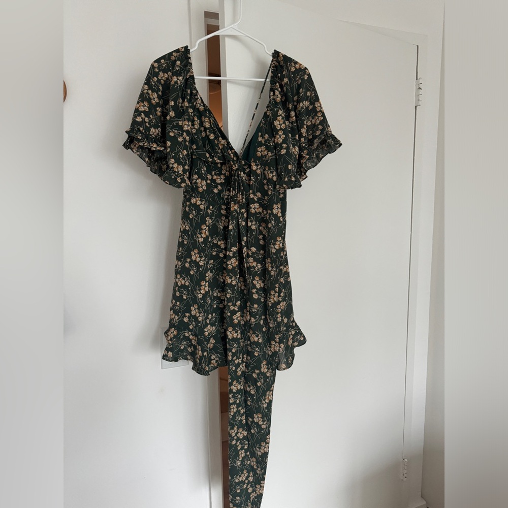 Angel Biba Green Floral Dress